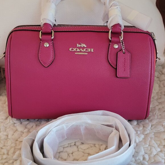 New Coach Rowan Satchel in Bright Violet with Wallet - Picture 11 of 11